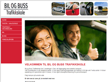 Tablet Screenshot of bilogbusstrafikkskole.no
